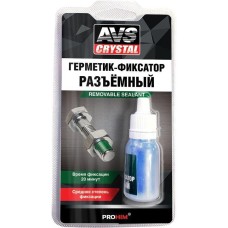AVS CRYSTAL Герметик-фиксатор (анаэробный ) средн.фиксации 6мл. AVS AVK-132