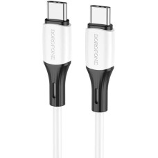 Кабель BOROFONE (6974443384819) BX79 силикон 1м USB 3.0A PD 60W для Type-C Type-C White 1 м