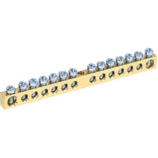 REXANT Шина PEN «земля-ноль» 6х9мм 14/1 (14 групп/крепеж по центру)