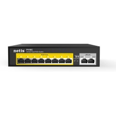 NETIS Коммутатор P110C (L2) 10x100Мбит/с 8PoE+ 120W неуправляемый
