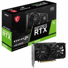 MSI Видеокарта NVIDIA GeForce RTX 3050 RTX 3050 VENTUS 2X 6G OC 6ГБ Ventus 2X, GDDR6, OC, Ret