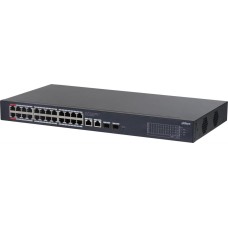 DAHUA Коммутатор DH-CS4228-24GT-375 (L2) 24x1Гбит/с 2xКомбо(1000BASE-T/SFP) 2SFP 24PoE 375W управляемый