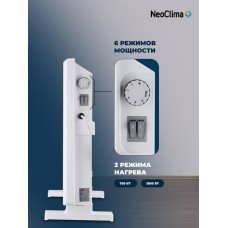 NEOCLIMA Конвектор Comforte, 1500Вт, с терморегулятором, белый