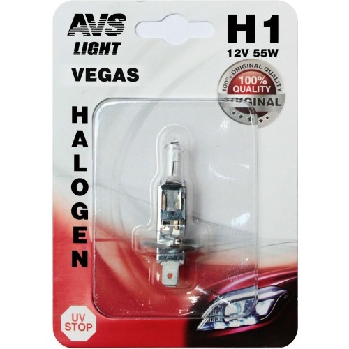AVS Галогенная лампа Vegas в блистере H1.12V.55W.1шт