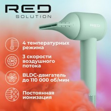 RED SOLUTION Фен F572, 1400Вт, зеленый и мятный