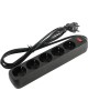 Сетевой фильтр SMARTBUY (SBSP-18-K) - 5 роз х 1,8 м - черный
