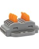 Клемма REXANT (07-6264-5) Клемма СМК 222-424P проходная 4 полюса, с монтажной площадкой (0,08-4 мм ), серая (блистер 5 шт./уп.)