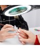 REXANT Лупа на струбцине круглая 5D с подсветкой 56 SMD LED, ø127мм, черная