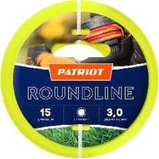 Леска PATRIOT 805201019 Леска Roundline D 3,0 мм L 15 м (круглая, желтая)