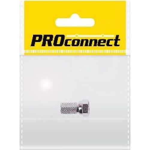 Разъем PROCONNECT (05-4005-4-7) РАЗЪЕМ АНТЕННЫЙ НА КАБЕЛЬ ЕКЕР F ДЛЯ КАБЕЛЯ SAT (С РЕЗ УПЛ), (1ШТ.) (ПАКЕТ) 05-4005-4-7