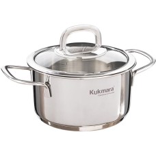 Кастрюля KUKMARA SF-CA1816G SAFIA нерж 1,8л стекл/кр