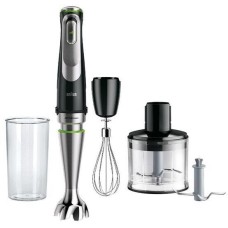 BRAUN Блендер MQ9135XI, погружной, черный/серебристый