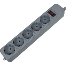 PC PET Сетевой фильтр AP01006-3-G, 3м, серый