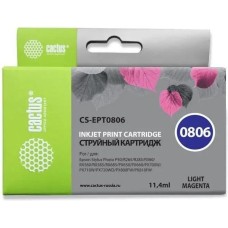 CACTUS Картридж CS-EPT0806, T0806, светло-пурпурный / CS-EPT0806