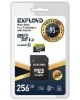Карта памяти EXPLOYD MicroSDXC 256GB Class10 + адаптер SD (95MB/s) [EX256GCSDXC10UHS-1-ElU3]