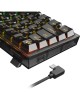 Клавиатура REDRAGON (71737) Fizz RU,RGB,прозрачный черный, механическая