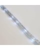 NEON-NIGHT Дюралайт LED трехжильный 230В 13мм 24 LED/м ТЕПЛЫЙ БЕЛЫЙ свечение с динамикой модуль 4м бухта 100м Эконом