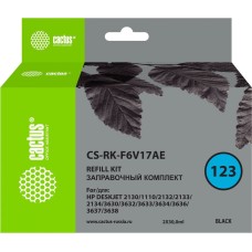 Заправочный набор CACTUS CS-RK-F6V17AE - черный - 60мл - для HP DJ 2130 - заправочный набор