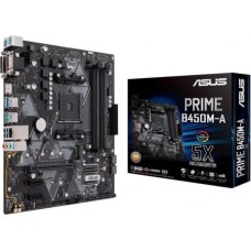 материнская плата ASUS PRIME B450M-A, SocketAM4, AMD B450, mATX