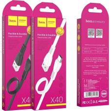 Дата-кабель Type-C HOCO (6931474711694) X40 USB (m) - Type-C (m) 1.0m - черный