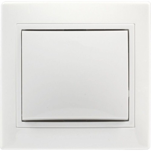 выключатель SMARTBUY (SBE-01w-10-SW1-0-c) Венера, 1-клавишный,белый