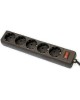 Сетевой фильтр SMARTBUY (SBSP-30-K) - 5 роз х 3 м - черный