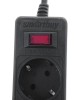 Сетевой фильтр SMARTBUY (SBSP-30-K) - 5 роз х 3 м - черный