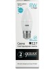 GAUSS Лампа светодиодная Elementary 8Вт цок.:E27 свеча 220B 4100K св.свеч.бел.нейт. C37 (упак.:10шт) (33228)