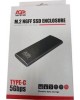 AGESTAR Внешний корпус SSD 3UBNF2C SATA III USB 3.1 USB3.1 алюминий черный M2 2280 B-key