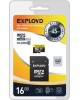 Карта памяти EXPLOYD MicroSDHC 16GB Class10 UHS-1 ELITE + адаптер SD (45 MB/s) [EX016GCSDHC10UHS-1-ElU1]