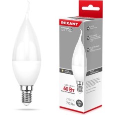 Лампа светодиодная REXANT (604-045) (CW) 7,5 ВТ E14 713 ЛМ 2700 K
