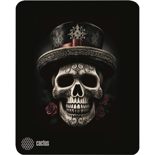 CACTUS Коврик для мыши Scull ткань, 250х200х3мм [cs-mp-d05s]