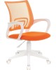 Кресло компьютерное БЮРОКРАТ Кресло CH-W695NLT оранжевый TW-38-3 TW-96-1 сетка/ткань крестов. пластик пластик белый