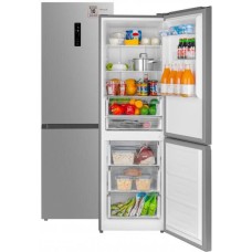 Холодильник WEISSGAUFF Холодильник двухкамерный WRK 185 Total NoFrost Inverter Inox Full No Frost, инверторный нержавеющая сталь