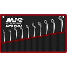 AVS TOOLS Набор ключей гаечных накидных изогнутых в сумке (6-27 мм) (10 предметов) AVS K2N10M