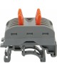 Клемма REXANT (07-5236-04) Клемма СМК 222-425D проходная 5-полюсная, с креплением на DIN-рейку (0,08-4 мм ), серая (4 шт./уп.)