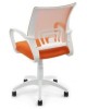 Кресло компьютерное БЮРОКРАТ Кресло CH-W695NLT оранжевый TW-38-3 TW-96-1 сетка/ткань крестов. пластик пластик белый