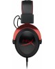 HYPERX Гарнитура игровая Cloud II (CL002), для компьютера, мониторные, радио, черный / красный [4p5k4aa]