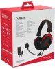 HYPERX Гарнитура игровая Cloud II (CL002), для компьютера, мониторные, радио, черный / красный [4p5k4aa]