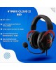 HYPERX Гарнитура игровая Cloud II (CL002), для компьютера, мониторные, радио, черный / красный [4p5k4aa]