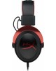 HYPERX Гарнитура игровая Cloud II (CL002), для компьютера, мониторные, радио, черный / красный [4p5k4aa]