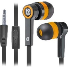 наушники-гарнитура DEFENDER (63420) PULSE 420 черный/оранжевый