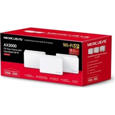 MERCUSYS Бесшовный Mesh роутер Halo H80X(3-pack) AX3000 10/100/1000BASE-TX белый (упак.:3шт)