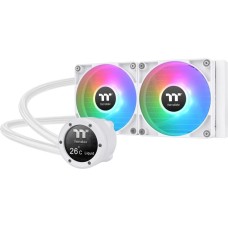 куллеры THERMALTAKE Система водяного охлаждения TH240 V2 Ultra Snow ARGB Soc-AM5/AM4/1200/1700/1851 белый 4-pin 25.8dB Al+Cu LCD Ret (CL-W404-PL12SW-A)