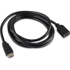 кабель BURO Кабель-удлинитель аудио-видео HDMI (m)/HDMI (f) 2м. позолоч.конт. черный (BU-HDMI2.0-EXTND-2M)