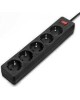Сетевой фильтр SMARTBUY (SBSP-50-K) - 5 роз х 5 м - черный