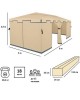 GREEN GLADE Тент садовый 1048 3х6х2,5м полиэстер