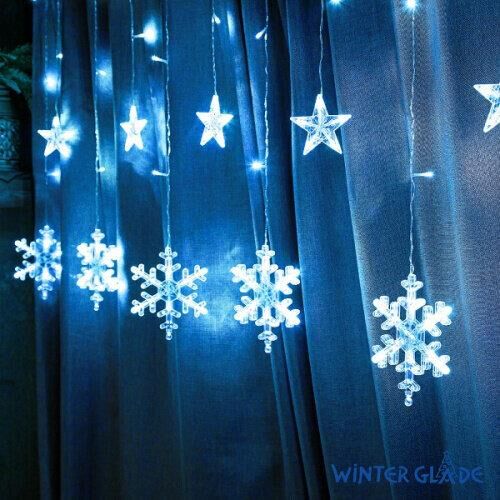 Электрическая гирлянда WINTER GLADE Электрическая гирлянда-занавес Winter Glade 126 ламп Холодный белый CC114 Электрическая гирлянда WINTER GLADE Электрическая гирлянда-занавес Winter Glade 126 ламп Холодный белый CC114