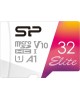 SILICON POWER Карта памяти microSDHC UHS-I U1 Elite 32 ГБ, 100 МБ/с, Class 10, SP032GBSTHBV1V20SP, 1 шт., переходник SD
