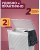 Корзина для белья VIOLET Лофт 60л (белый) 566006